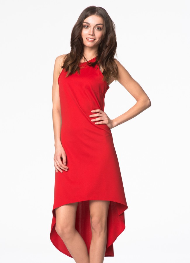 Sukienka zwiewna czerwona