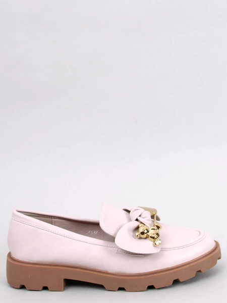 Mokasyny ze złotym misiem HONEY BEIGE