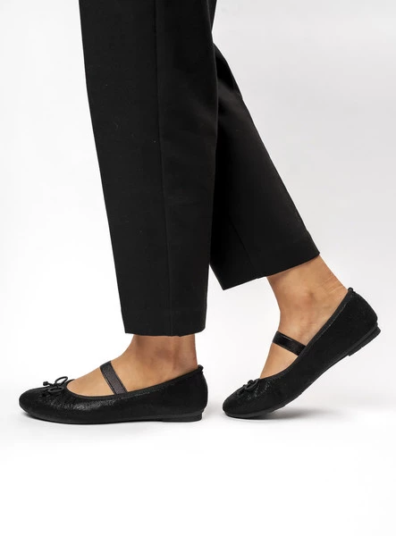 Damskie Baleriny LUSIA - BLACK