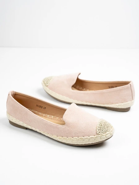Modne espadryle damskie w kolorze ROSE