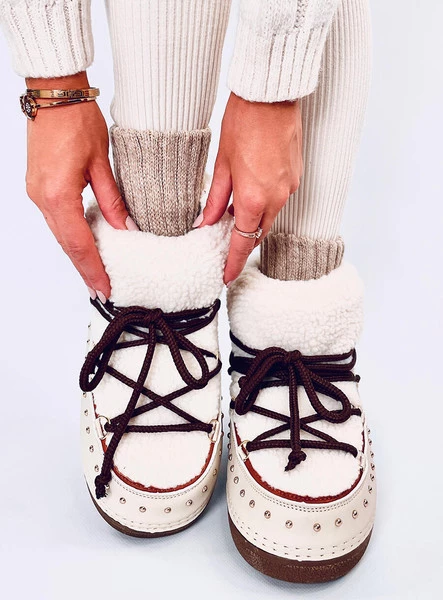 Śniegowce damskie z kożuszkiem PREND BEIGE