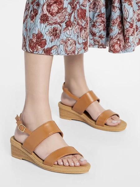 Damskie Sandały RAVEN CAMEL