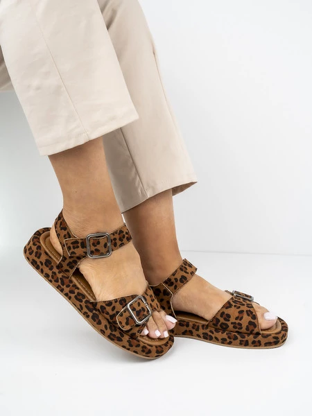 Buty damskie eleganckie w kolorze Leopard