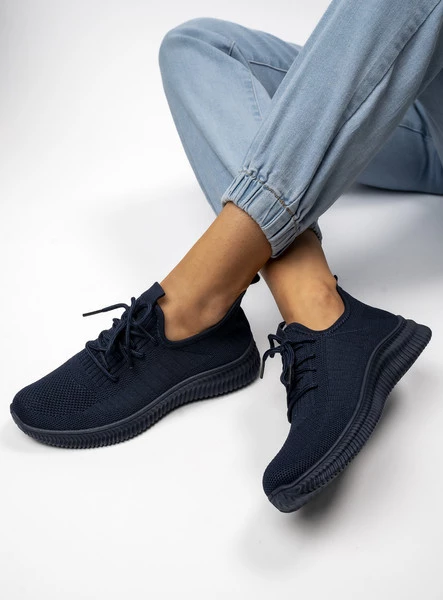 Damskie Sneakersy LINA NAVY – Sportowy Minimalizm i Codzienna Lekkość