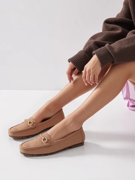 Mokasyny Elegante Karmel