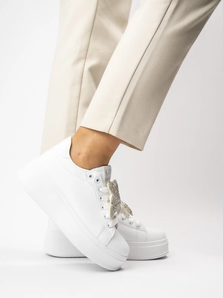 Damskie Sneakersy VELARA ALL WHITE