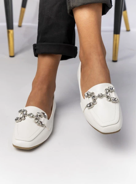 DAMSKIE MOKASYNY ELEA WHITE