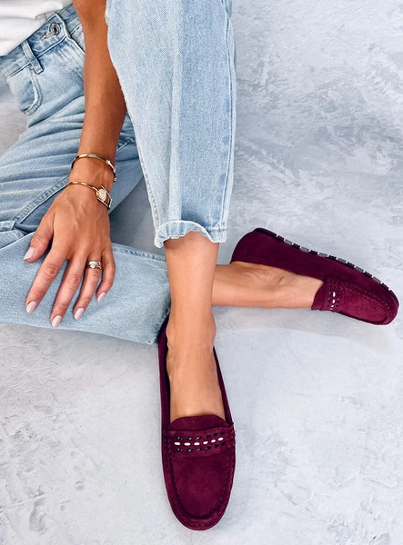 Mokasyny damskie GUERRA WINE