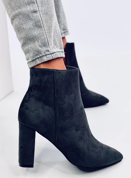 Botki na obcasie LINE GREY