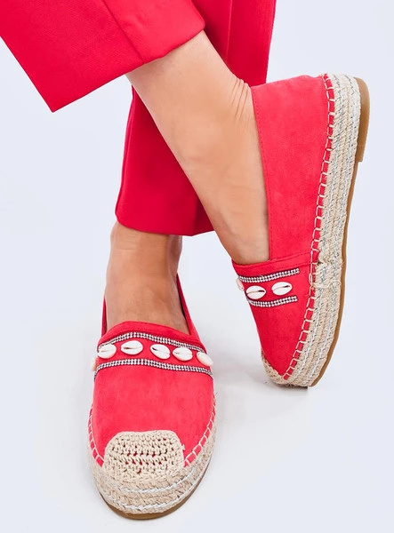 Espadryle z muszelkami OCEAN ORANGE