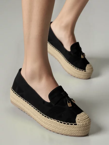Damskie Espadryle LIVORA BLACK