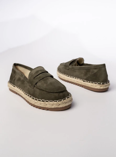 Damskie Mokasyny – Khaki LUMI GREEN