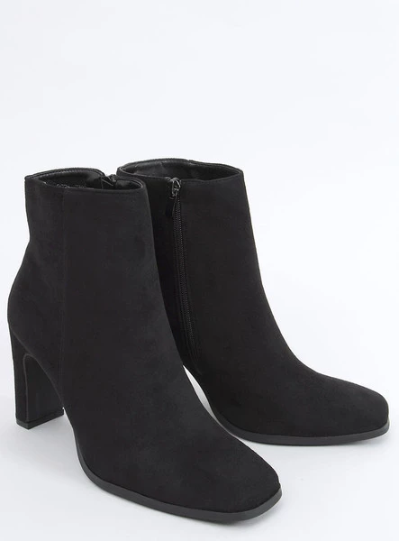 Botki na obcasie MADISON BLACK SUEDE
