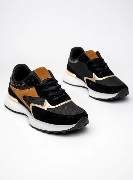 Damskie Sneakersy VELORE – Black & Gold