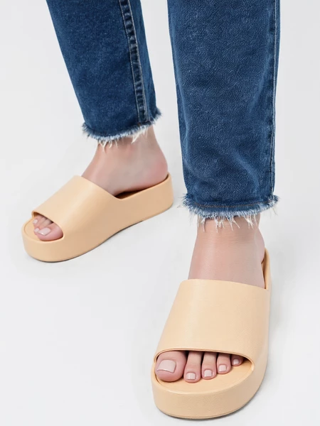 Klapki Relaks Beżowy