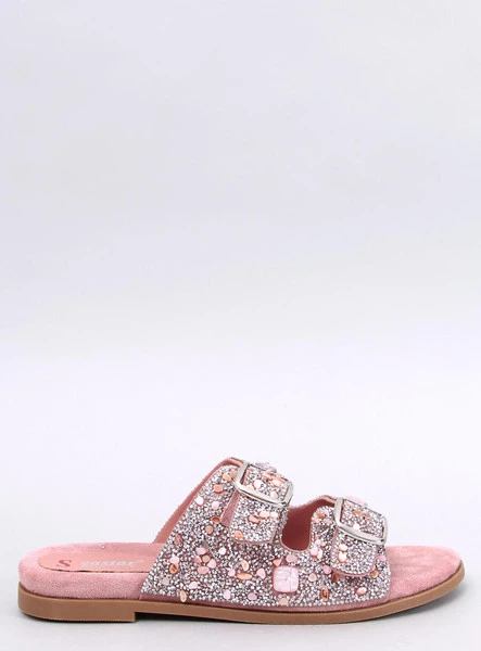 Klapki z kamieniami COULT PINK