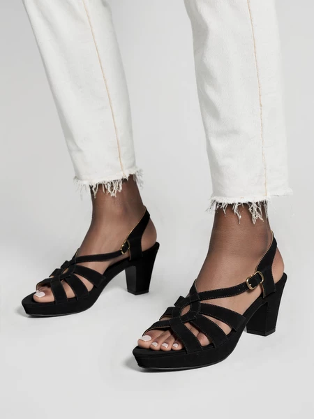 Sandały Damskie ELEGANZA DE LUCA BLACK