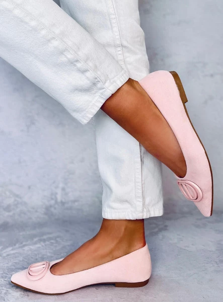 Baleriny z migdałowymi noskami ARTE PINK