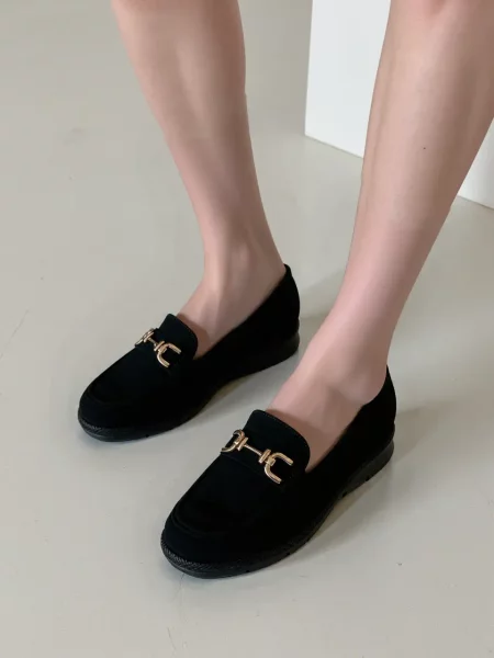 Damskie Mokasyny – Camel LARISA BLACK