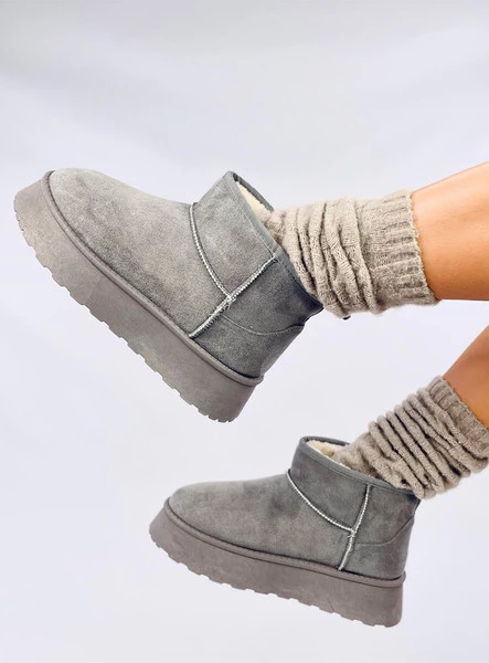 Emusy na platformie krótkie RODMANS GREY