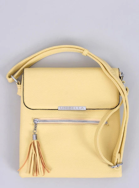 Torebka damska listonoszka GRANTES ŻÓŁTA