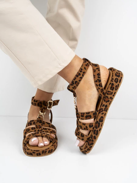 Buty damskie eleganckie w kolorze Leopard