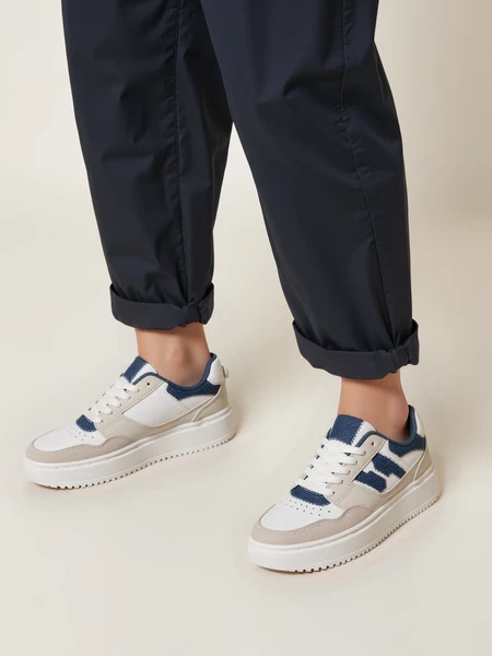 Damskie Sneakersy NORVIN – White/Blue