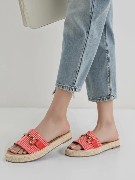 Nina Platform Sandals Red