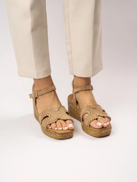 Klapki Eleganza KHAKI