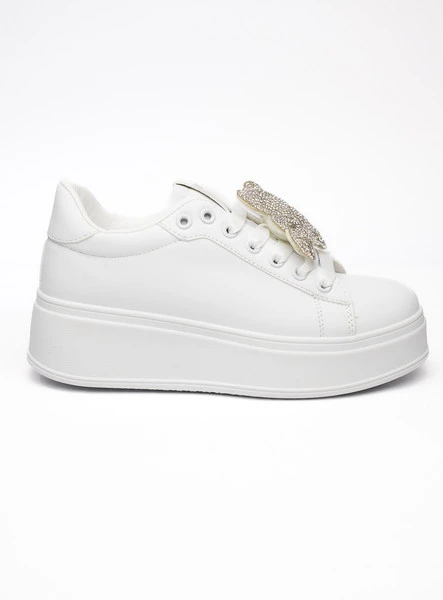 Damskie Sneakersy VELARA WHITE/SILVER