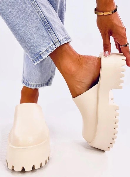 Klapki chodaki piankowe ERNEST BEIGE