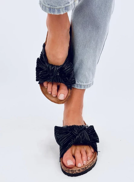 Klapki korkowe MOSS BLACK