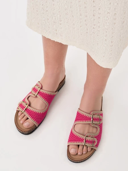 Buty Sportowe damskie eleganckie w kolorze Fushia