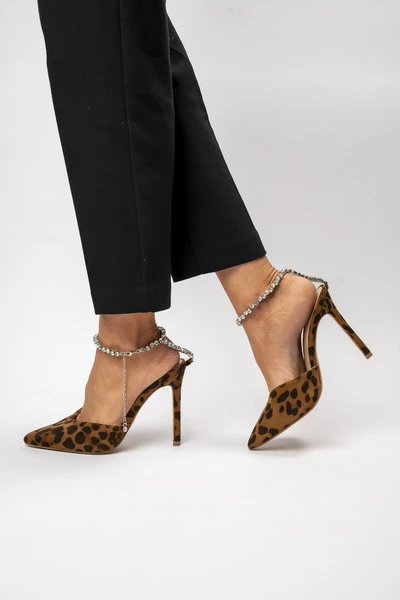 Damskie Szpilki Leopard