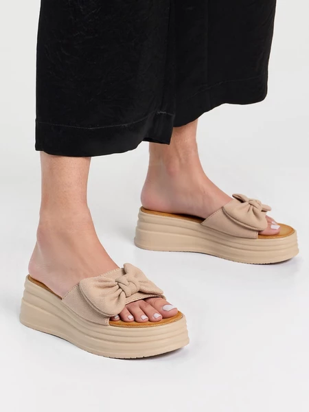 Trampki damskie eleganckie w kolorze Khaki