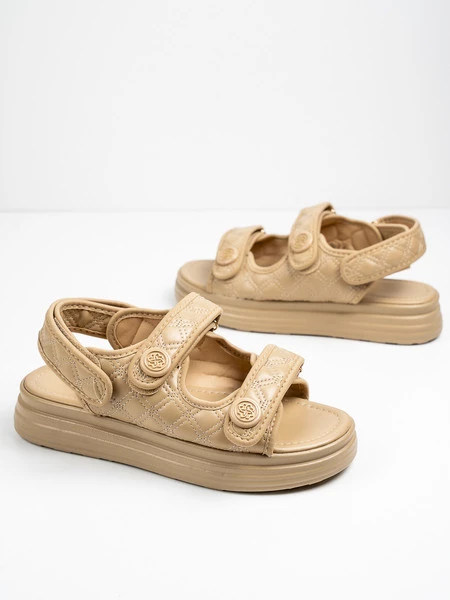 Modne sandały damskie w kolorze Khaki