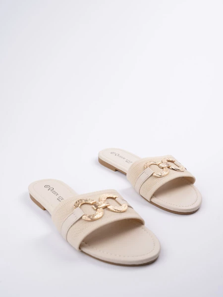 Espadryle damskie eleganckie w kolorze Beige