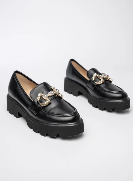 Damskie Mokasyny ELEGANZE BLACK