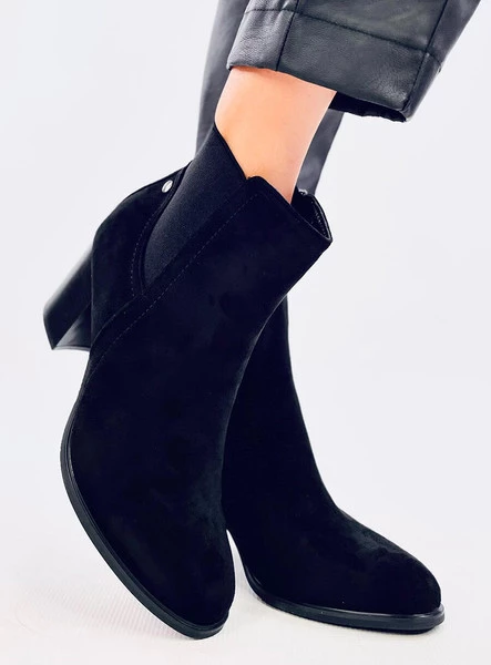 Botki klasyczne na obcasie ROSEY BLACK