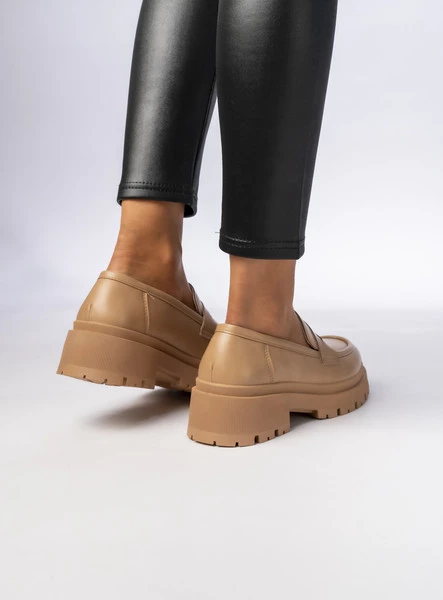 Damskie Mokasyny – Ciemny beż RIVIA KHAKI