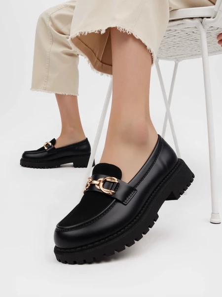 Damskie Mokasyny BLACK