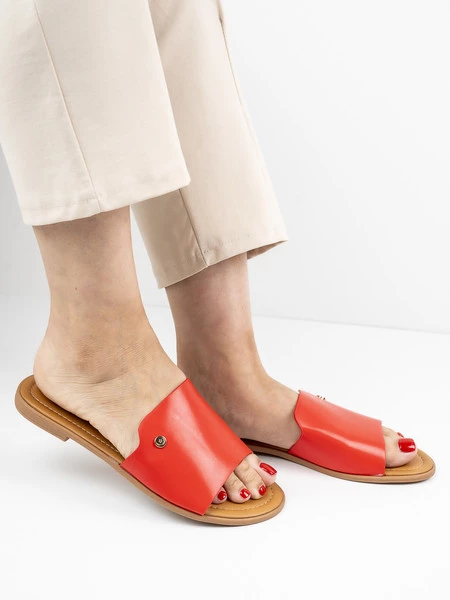Klapki Marsylia w kolorze Red