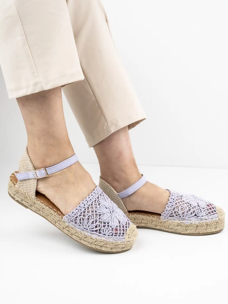 Espadryle Gama w kolorze Purple