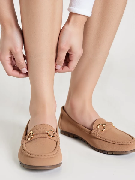 Mokasyny Elegante Karmel