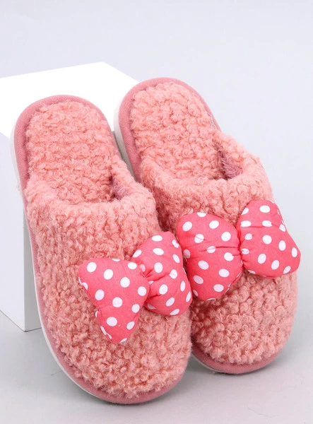 Kapcie dziecięce z kokardką CHILD ŁOSOSIOWE