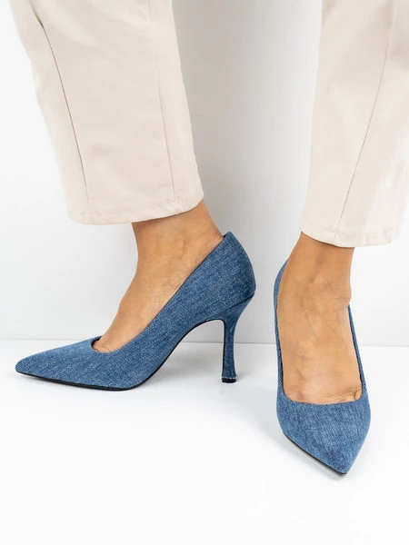 Czółenka Kim w kolorze Jeans