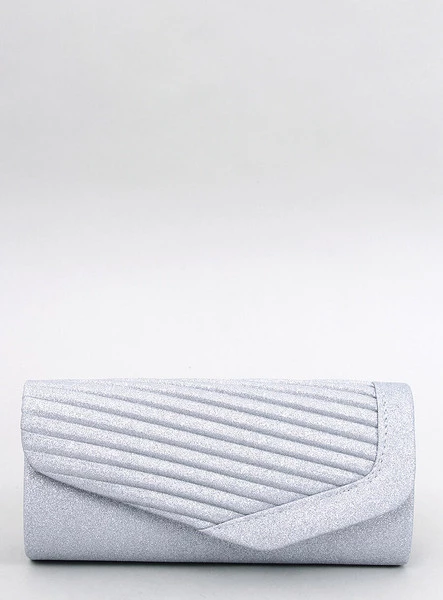 Torebka kopertówka opalizująca RABYS SREBRNA