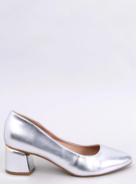 Czółenka na obcasie SHERS SILVER