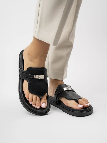 Damskie Klapki BLACK