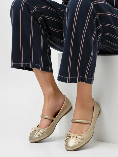 Damskie Baleriny LUSIA – GOLD 